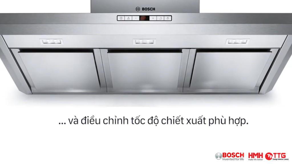 Các chức năng bên trong máy hút mùi Bosch