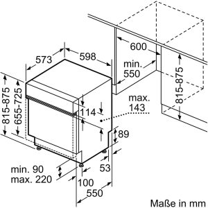 Alternative view of Máy Rửa Bát Bán Âm SMI4HCS48E Series 4